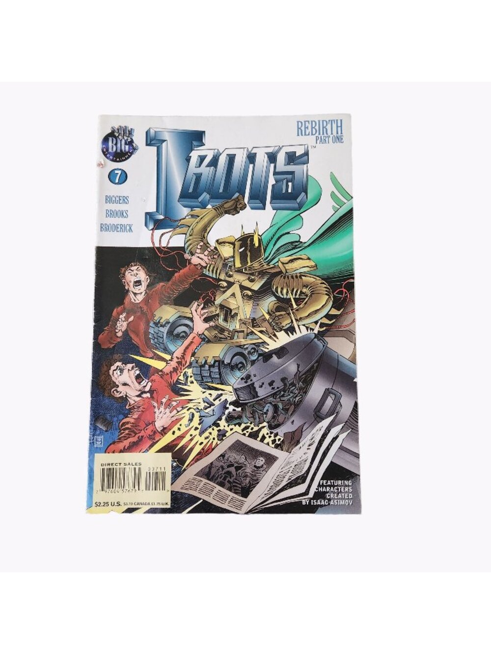 Big Entertainment Ibots Rebirth Part One #7 Comic Book Collector Bagged Boarded